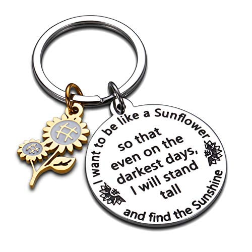 Friend Gift Keyring With Sunglasses Charm